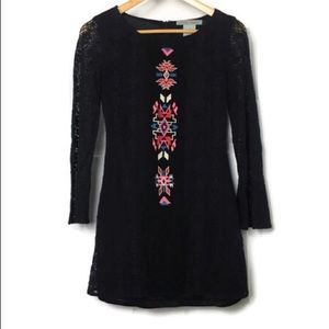 Flying Tomato Embroidered Sleeve Dress